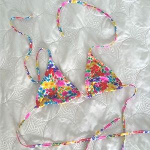 Bright Swimwear multicolor floral bikini top